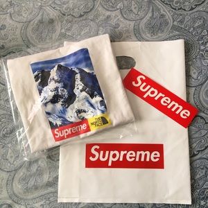 Supreme TNF mountain tee